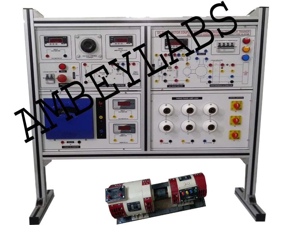 AL-E569B DC COMPOUND MOTOR COUPLED WITH AC SYNCHRONOUS ALTERNATOR