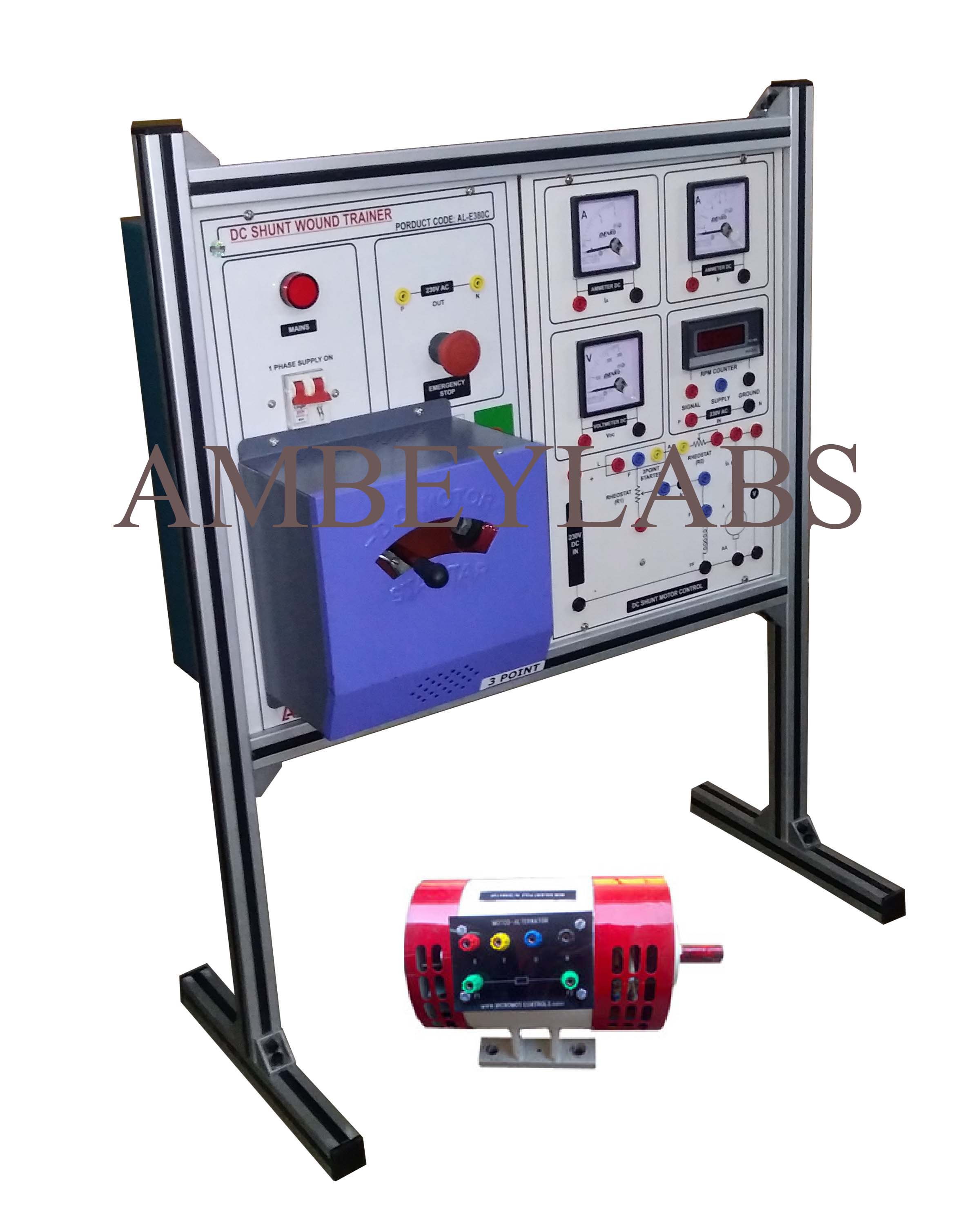 AL-E380C DC SHUNT MOTOR TRAINER (SPEED CONTROL)