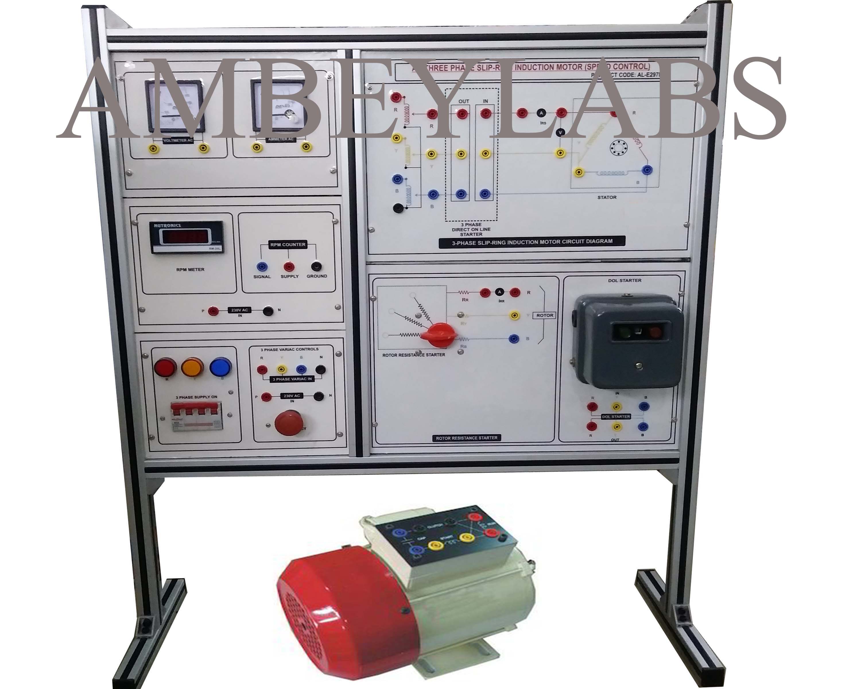 AL-E297C THREE PHASE AC SLIP RING INDUCTION MOTOR (SPEED CONTROL)