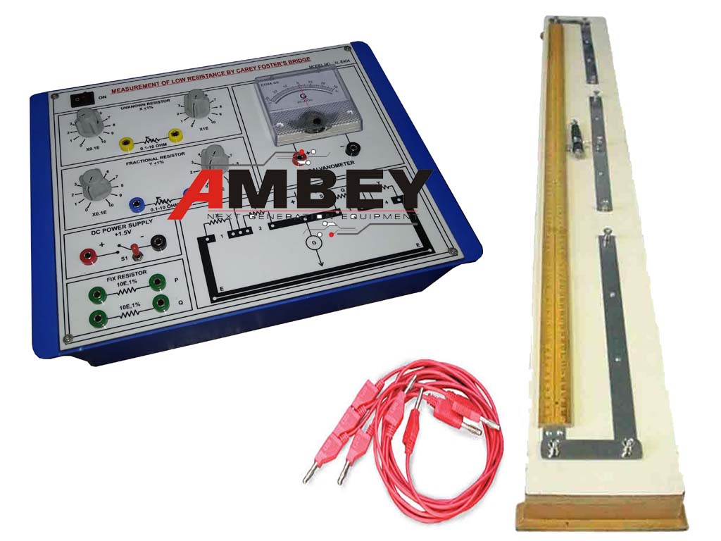 AL-E404AÂ CAREY FOSTER BRIDGE EXPERIMENT SETUP
Â 
