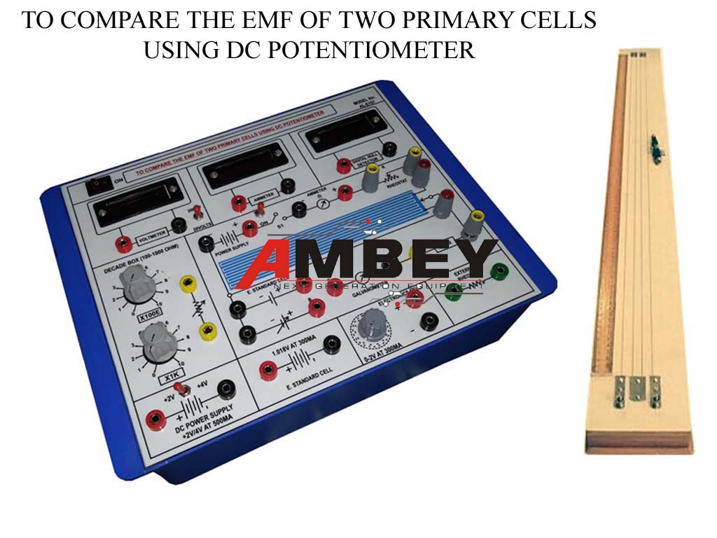 AL-E157 TO COMPARE THE EMF OF TWO PRIMARY CELLS USING DC POTENTIOMETER