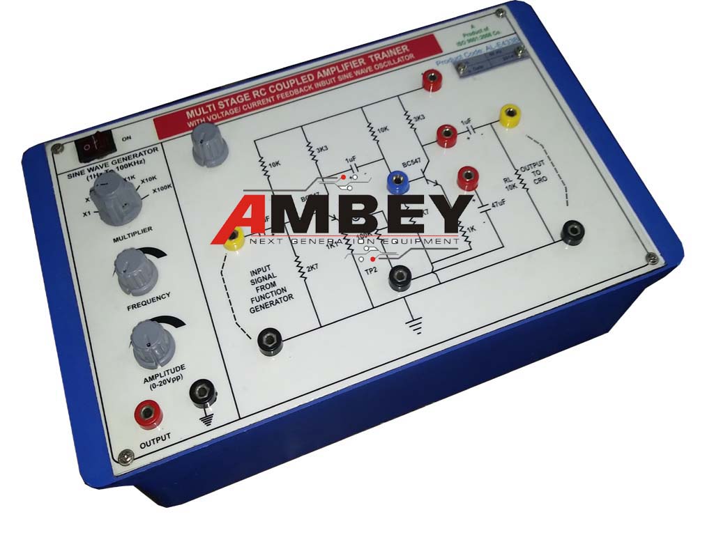 AL-E036A RC COUPLED AMPLIFIER (MULTISTAGE) WITH SINE WAVE OSCILLATOR 0-100KHz