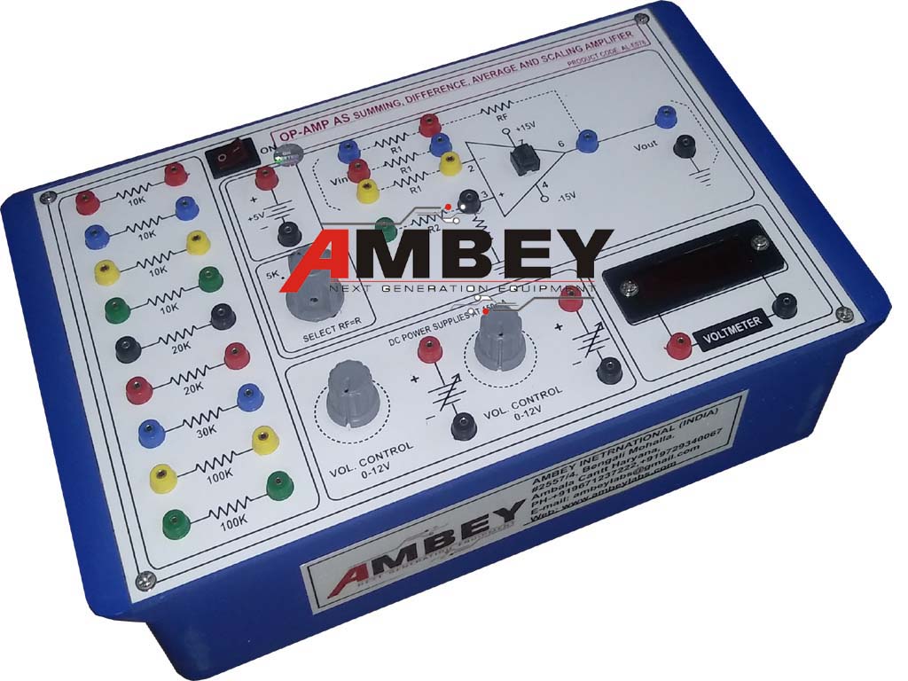 AL-E078 OP-AMP AS SUMMING, DIFFERENCE, AVERAGE AND SCALING AMPLIFIER