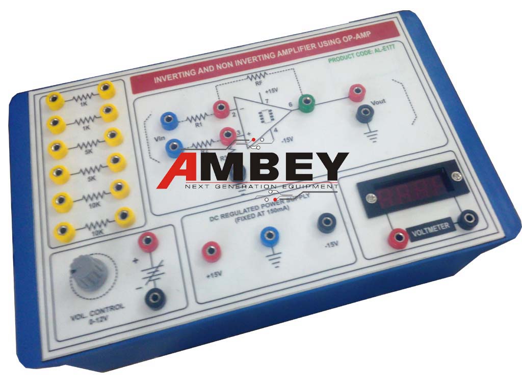 AL-E177 OP-AMP AS INVERTING AND NON-INVERTING AMPLIFIER TRAINER 