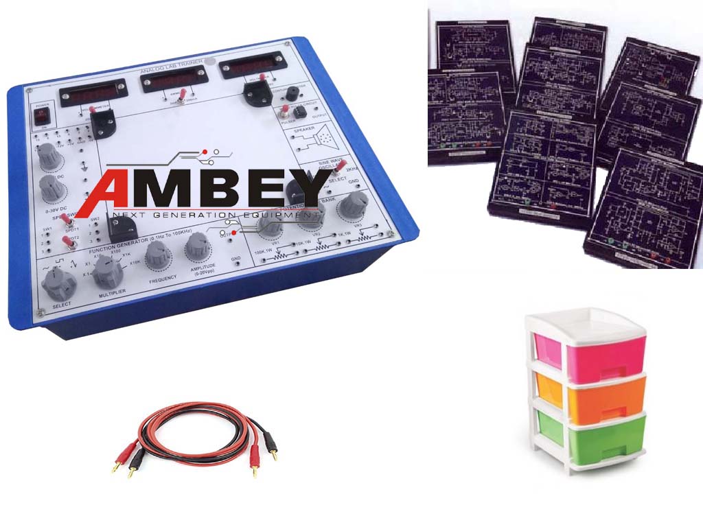 AL-E083A ANALOG LAB TRAINER WITH PLUGIN MODULES