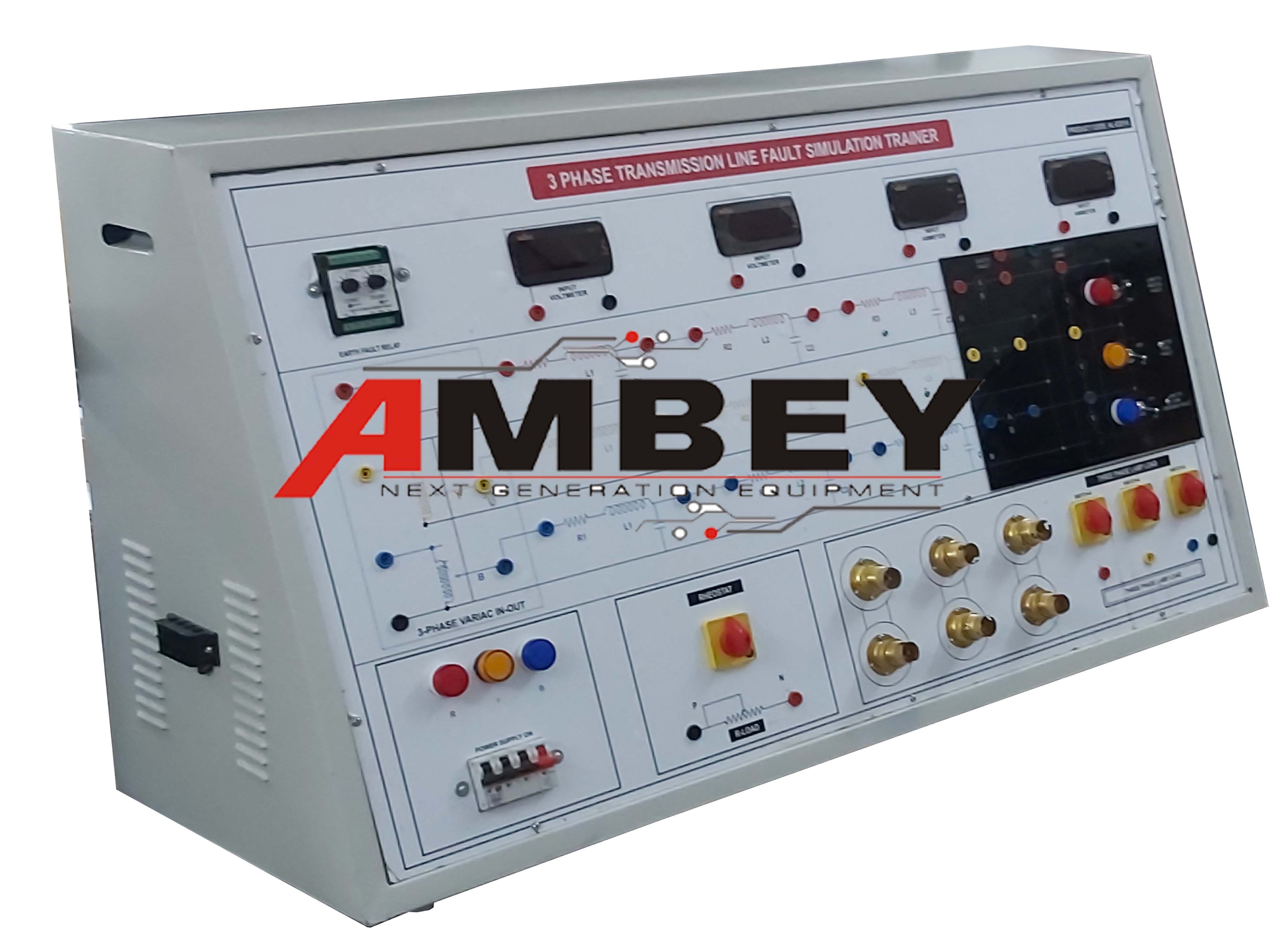 AL-E281A THREE PHASE TRANSMISSION LINE TRAINER (FAULT SIMULATOR)
