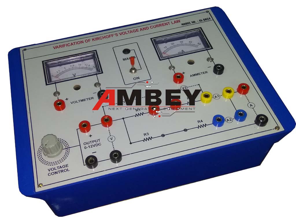 AL-E024A VERIFICATION OF KIRCHOFF'S LAW OF VOLTAGE AND CURRENT THEOREM (ANALOG)