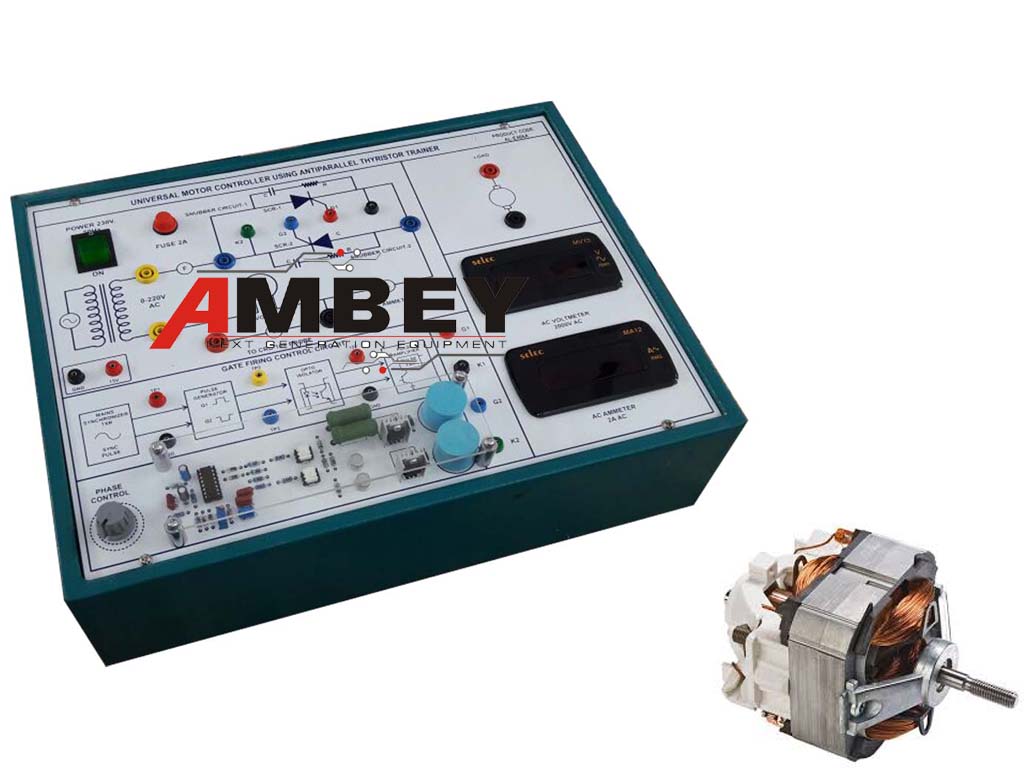 AL-E466A UNIVERSAL MOTOR CONTROLLER USING ANTIPARALLEL THYRISTOR TRAINER