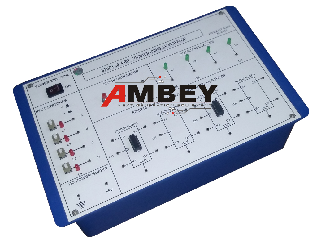 AL-E625 4 BIT COUNTER USING J-K OR D FLIP FLOP TRAINER