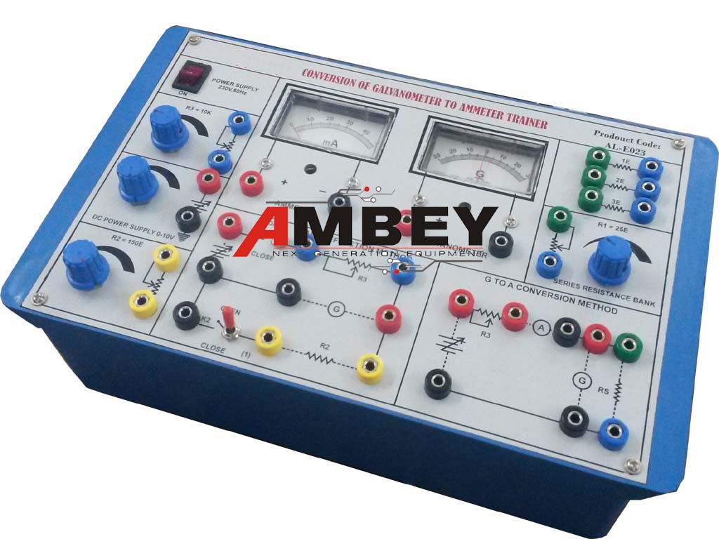AL-E023 CONVERSION OF GALVANOMETER TO AMMETER
