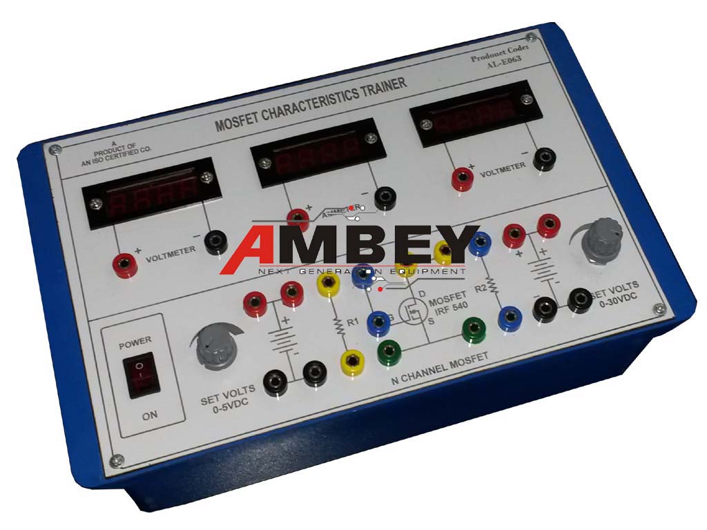 AL-E063 MOSFET CHARACTERISTICS TRAINER (DIGITAL)
