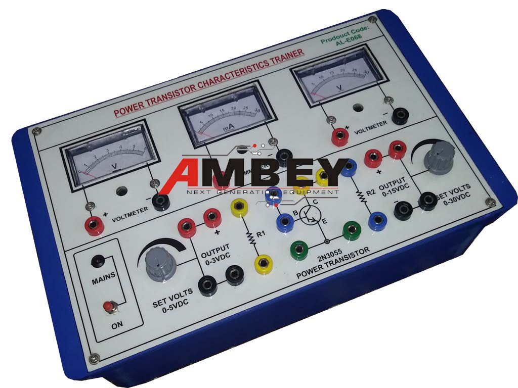 AL-E068A POWER TRANSISTOR CHARACTERISTICS (ANALOG METERS)