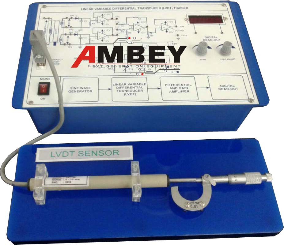 AL-E386 LINEAR VARIABLE DISPLACEMENT TRANSDUCER (LVDT) TRAINER