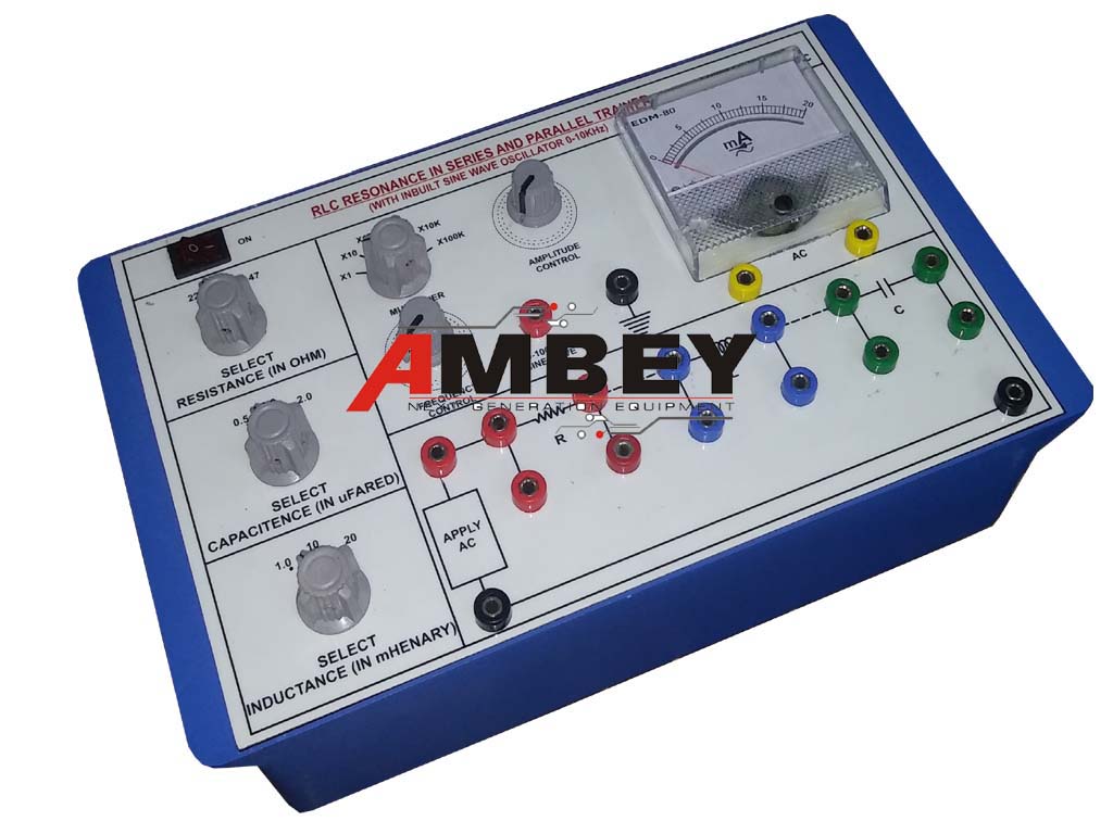 AL-E090B RLC RESONANCE TRAINER (ANALOG METERS) WITH 0-100KHz SINE WAVE OSCILLATOR