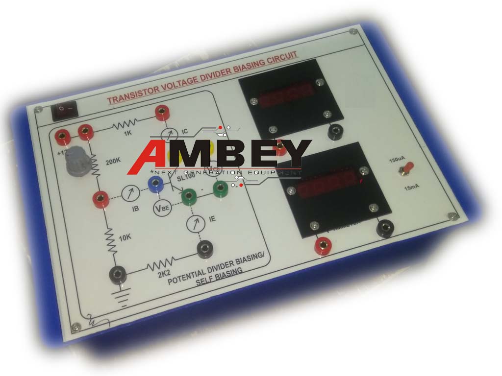 AL-E431 VOLTAGE DIVIDER BIASING OF TRANSISTOR TRAINER (DIGITAL METERS)