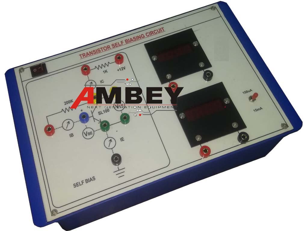 AL-E432 SELF BIASING OF TRANSISTOR TRAINER (DIGITAL METERS)