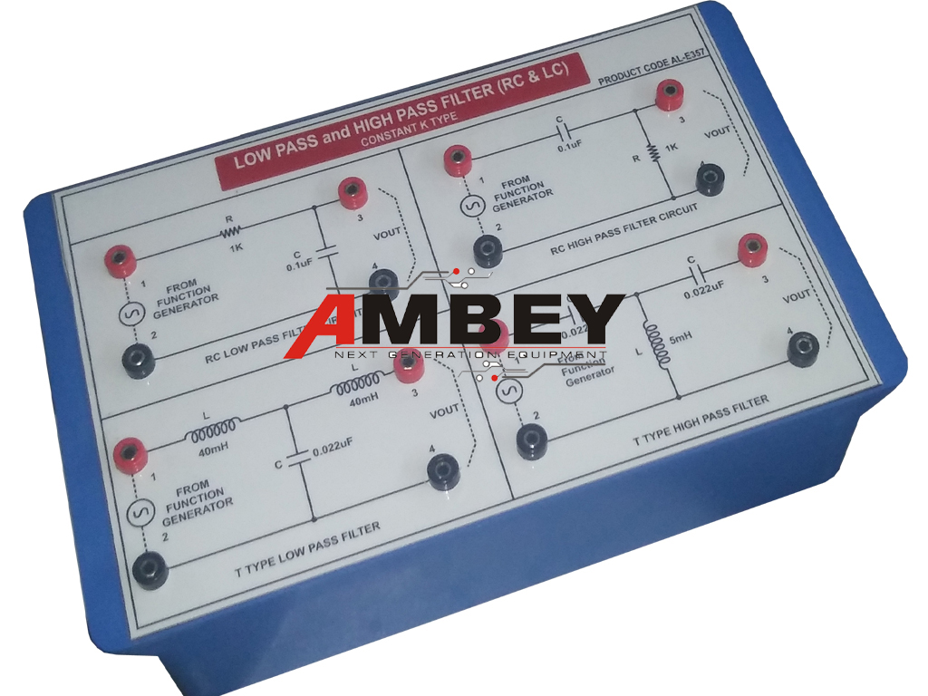 AL-E357 LOW PASS AND HIGH PASS FILTER TRAINER (CONSTANT K TYPE)