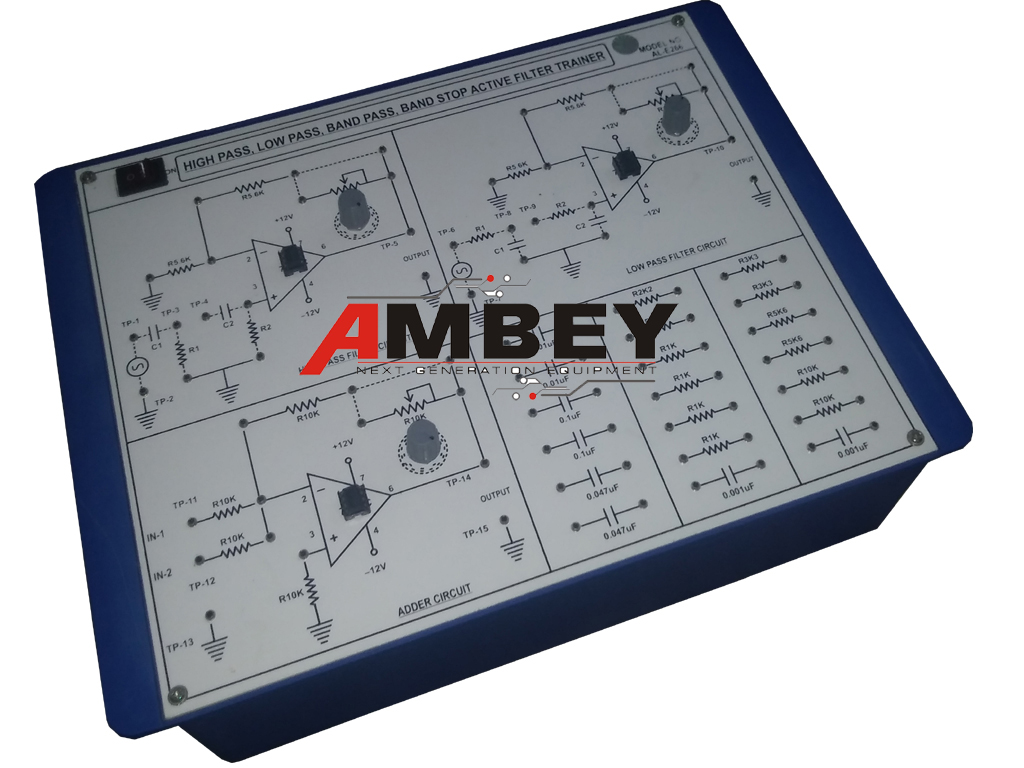 AL-E266 ACTIVE LOW PASS, HIGH PASS, BAND PASS AND BAND REJECT FILTER TRAINER