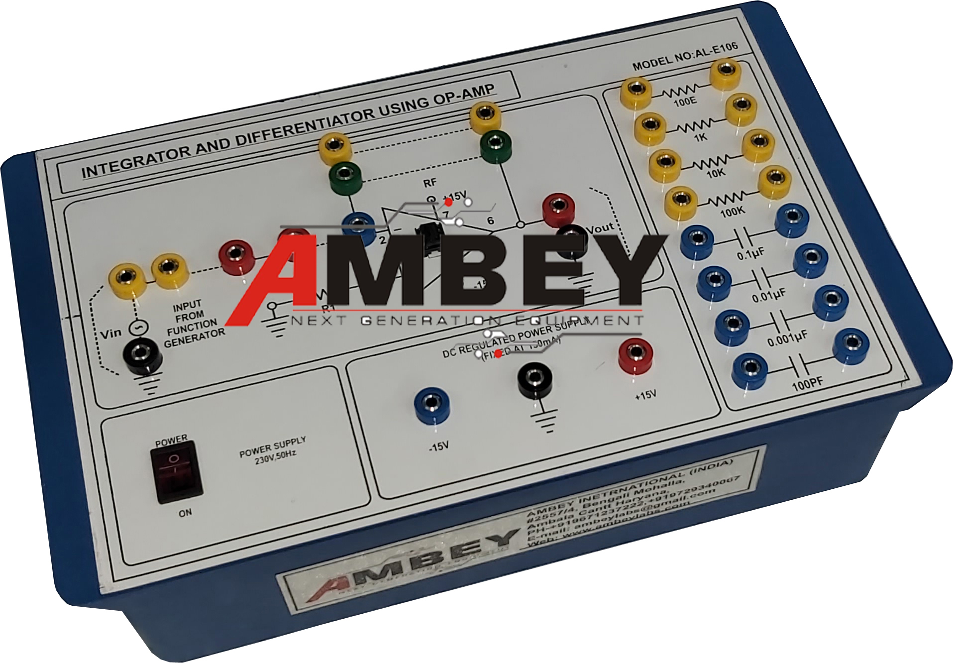 AL-E106 OP-AMP AS INTEGRATOR AND DIFFERENTIATOR TRAINER 