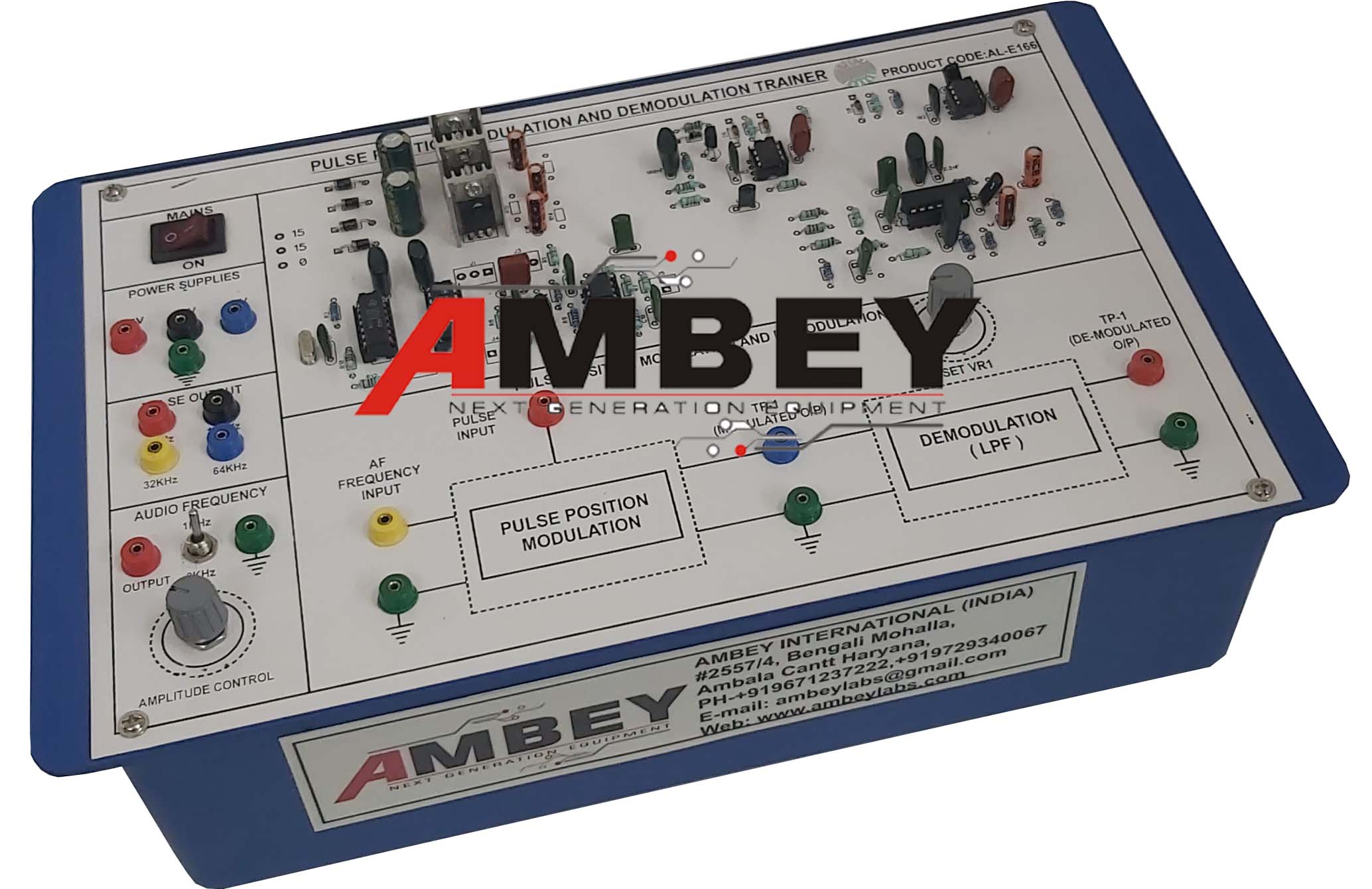 AL-E166 PULSE POSITION MODULATION AND DEMODULATION TRAINER