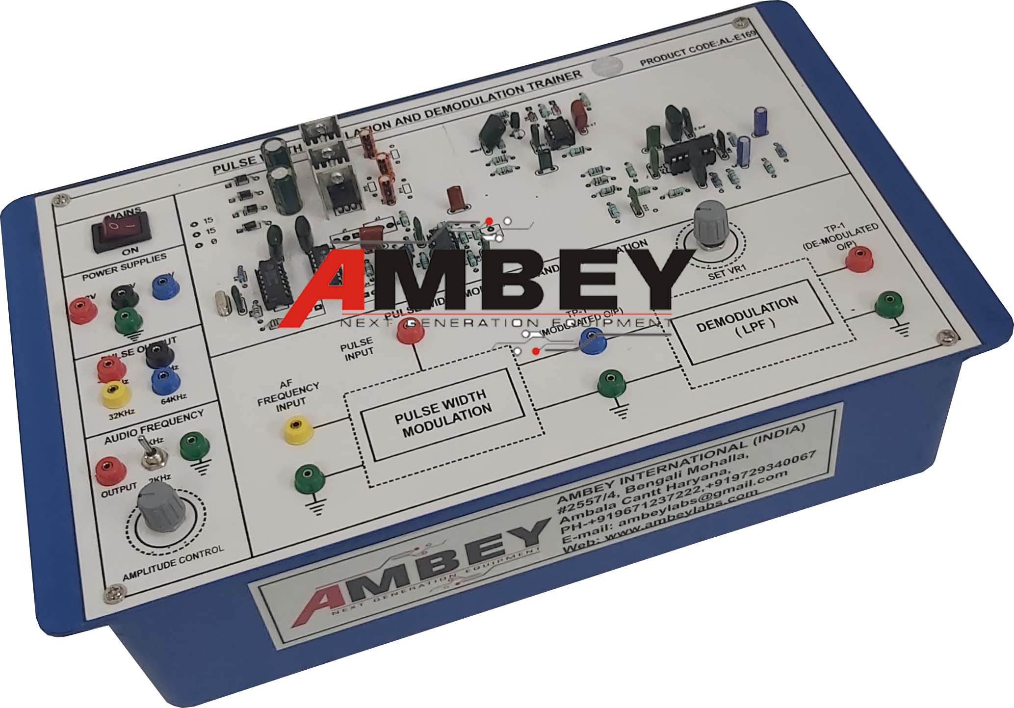 AL-E169 PULSE WIDTH MODULATION AND DEMODULATION TRAINER