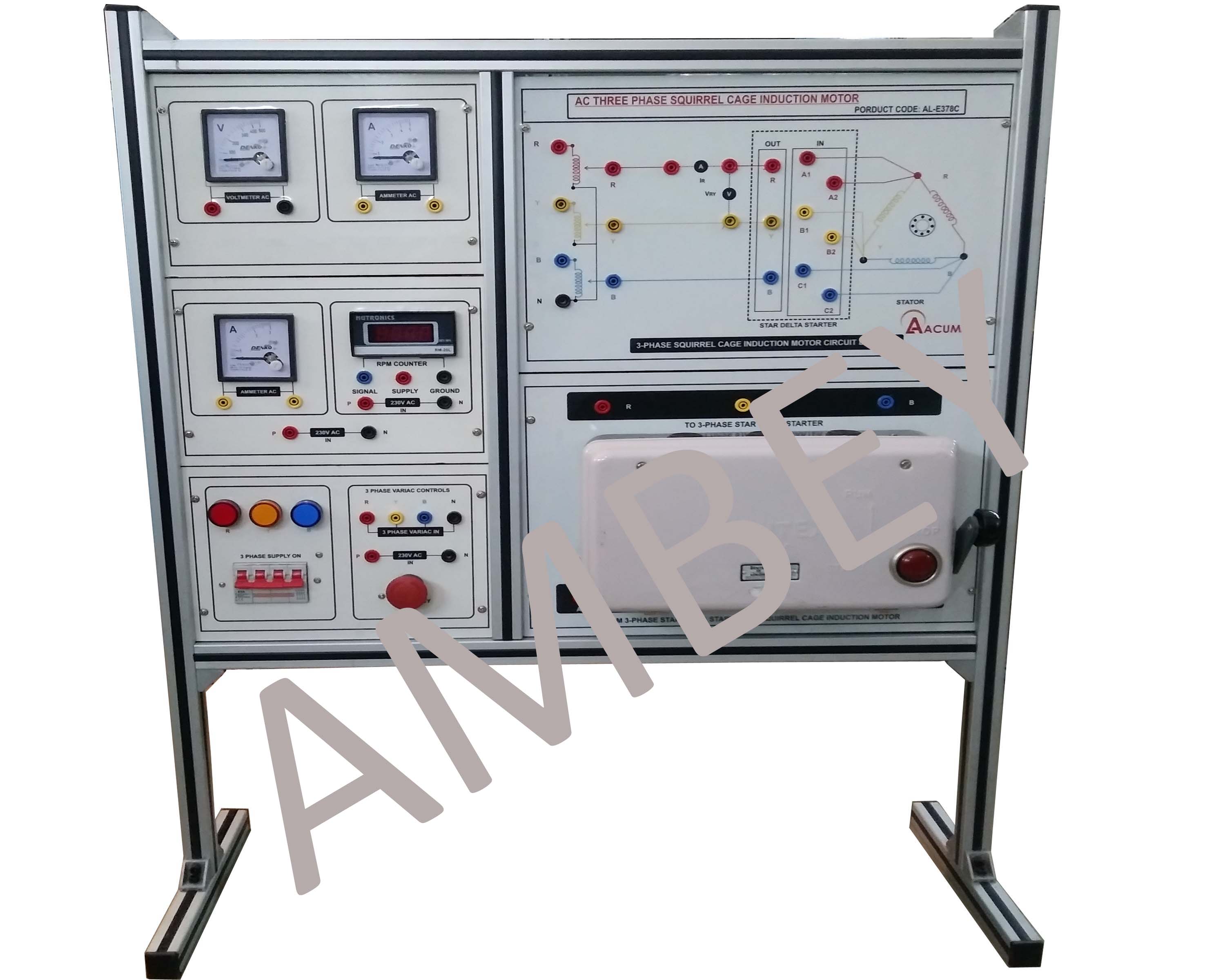 AL-E378C THREE PHASE AC SQUIRREL CAGEÂ  INDUCTION MOTOR (SPEED CONTROL)