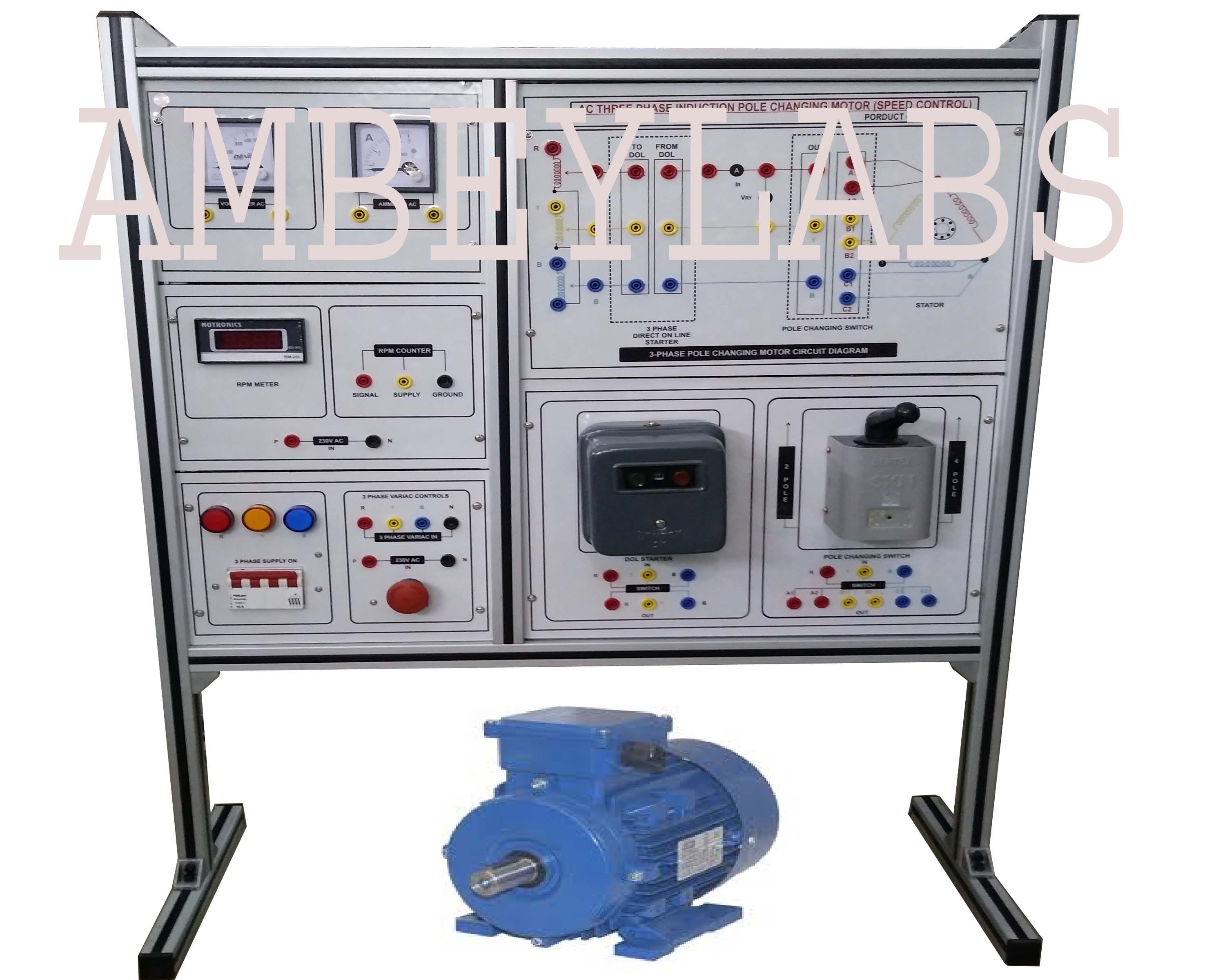 AL-E294C THREE PHASE AC POLE CHANGING (DHALANDAR) INDUCTION MOTOR (SPEED CONTROL)