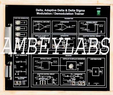 AL-E540 DELTA, ADAPTIVE DELTA AND DELTA SIGMA MODULATIONDEMODULATION TRAINER
