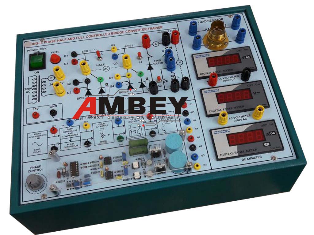 AL-E062 SCR SINGLE PHASE HALF-FULL CONTROLLED BRIDGE CONVERTER TRAINER
