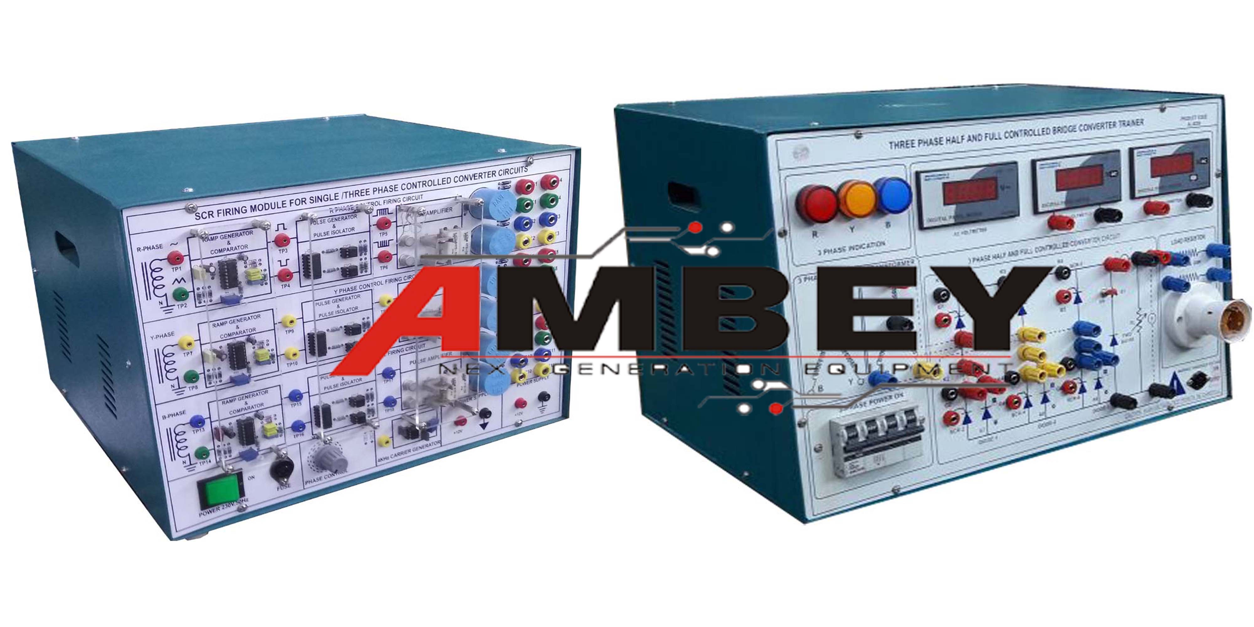 AL-E200 SCR THREE PHASE HALF-FULL CONTROLLED BRIDGE CONVERTER TRAINER