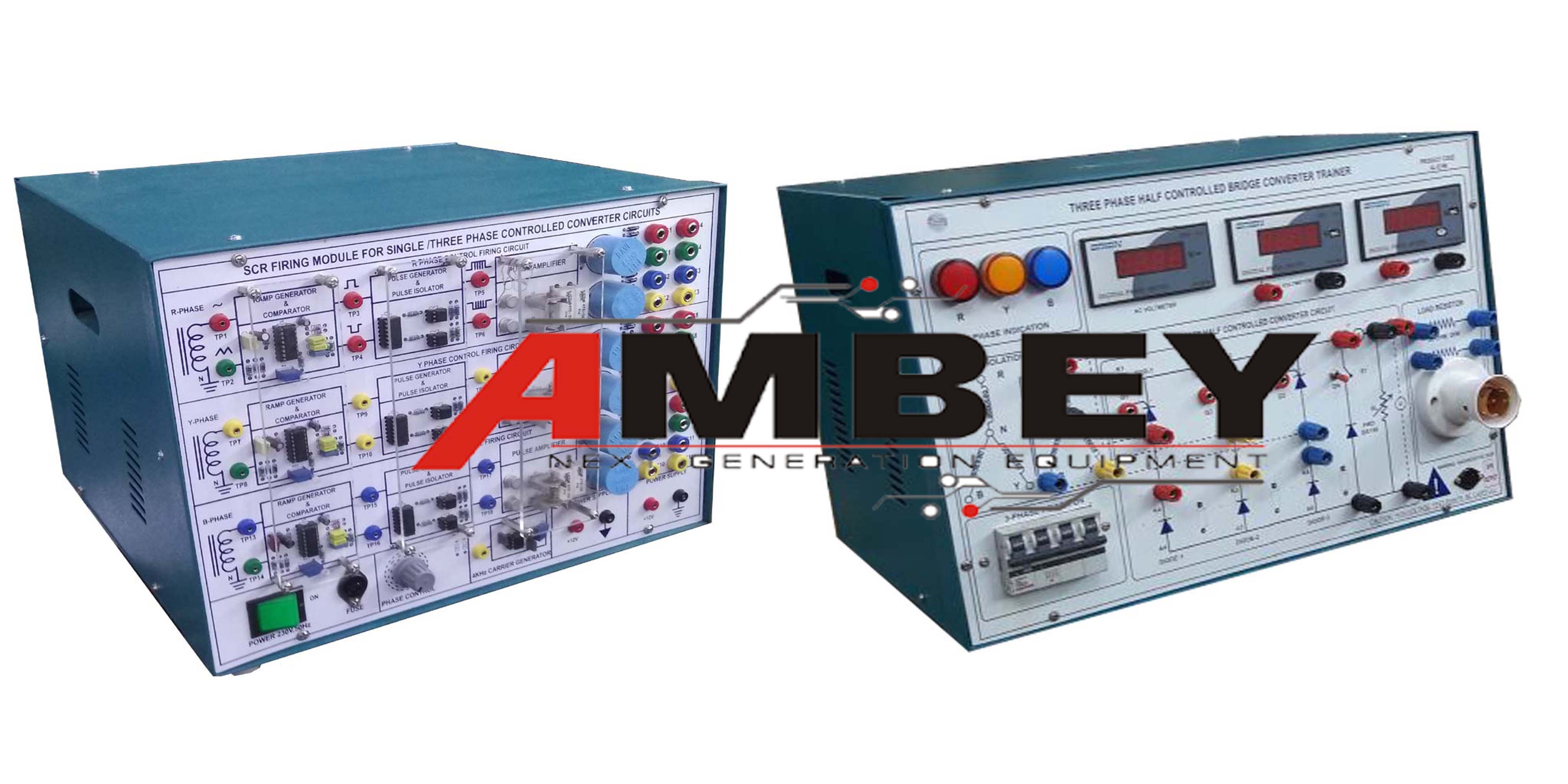 AL-E199 SCR THREE PHASE HALF CONTROLLED BRIDGE CONVERTER TRAINER