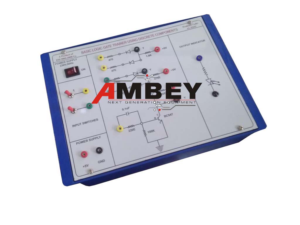 AL-E007B LOGIC GATE TRAINER USING DISCRETE COMPONENTS