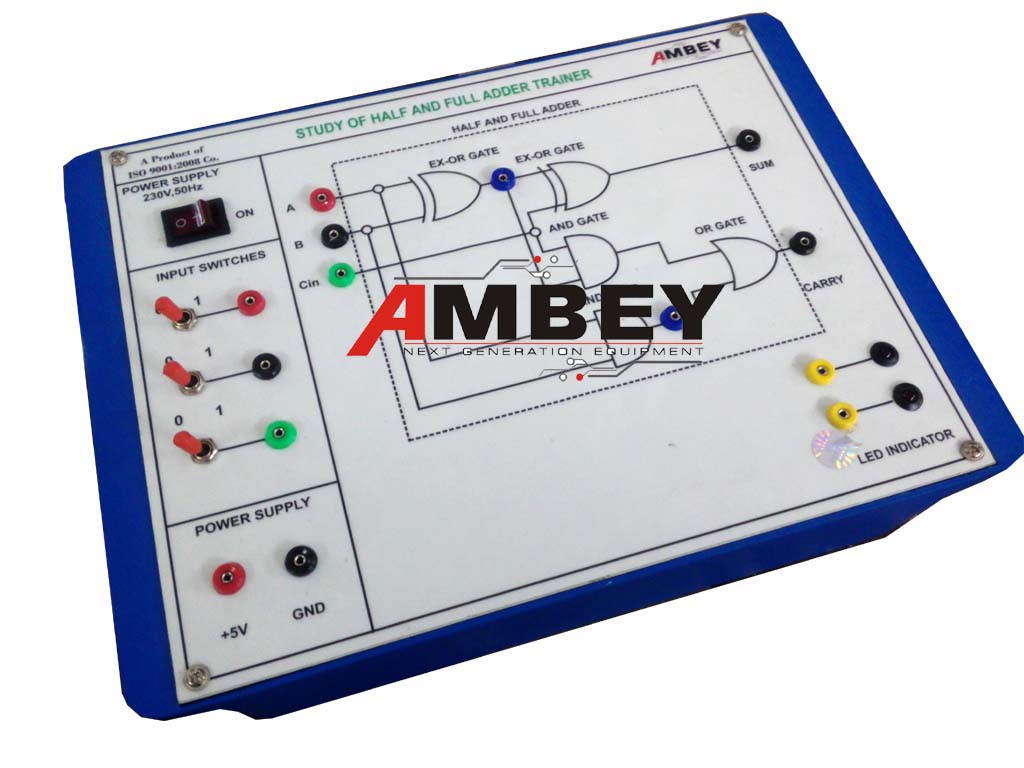 AL-E124 HALF ADDER TRAINER USING TTL GATE