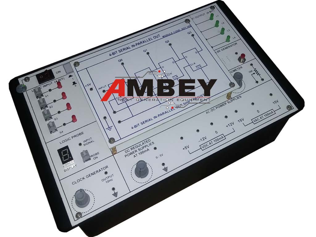 AL-E656 4-BIT SHIFT REGISTER (SERIAL AND PARALLEL) USING D-TYPE OR JK FLIP-FLOP TRAINER