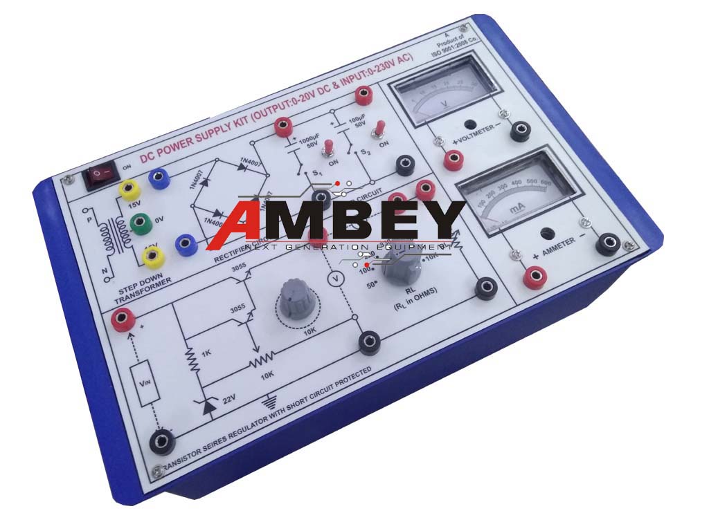 AL-E025C VOLTAGE REGULATOR TRAINER USING SHUNT ZENER SERIES TRANSISTOR