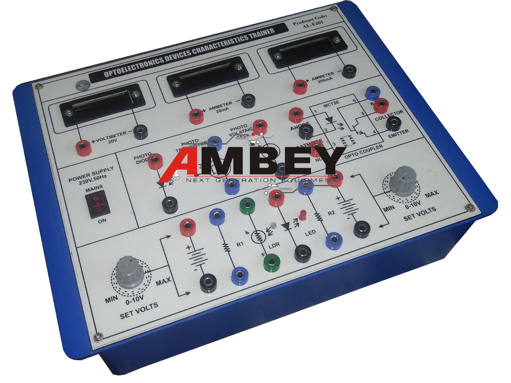 AL-E201 OPTO ELECTRONICS DEVICES CHARACTERISTICS TRAINER (DIGITAL)